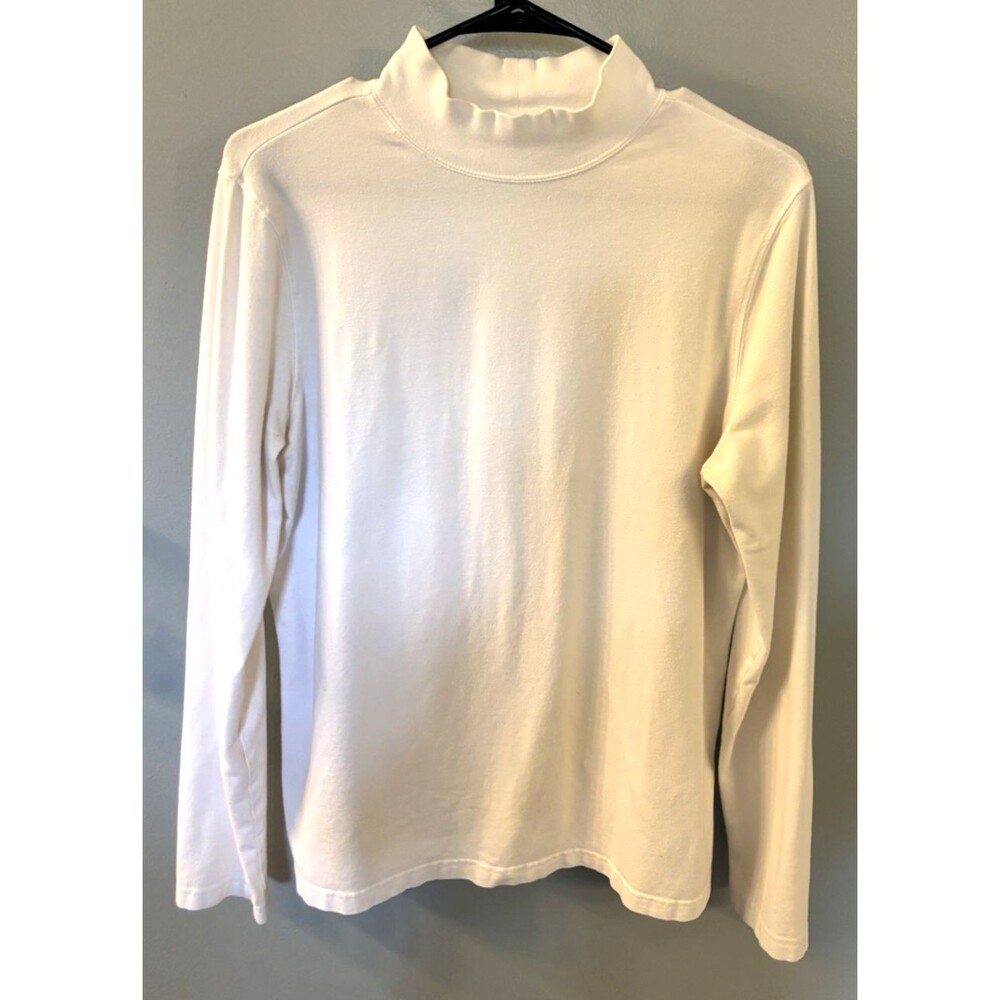 Croft & Barrow Women’s Mock Turtleneck White Size Large